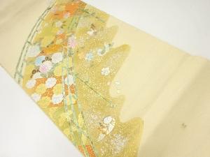 アンティーク　花鳥模様袋帯（材料）